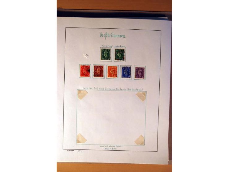 1840/1974, sehr schöne gestempelte Sammlung, differenziert nach Farben, Zähnungen und Platten, dabei viele bessere Werte z.B.