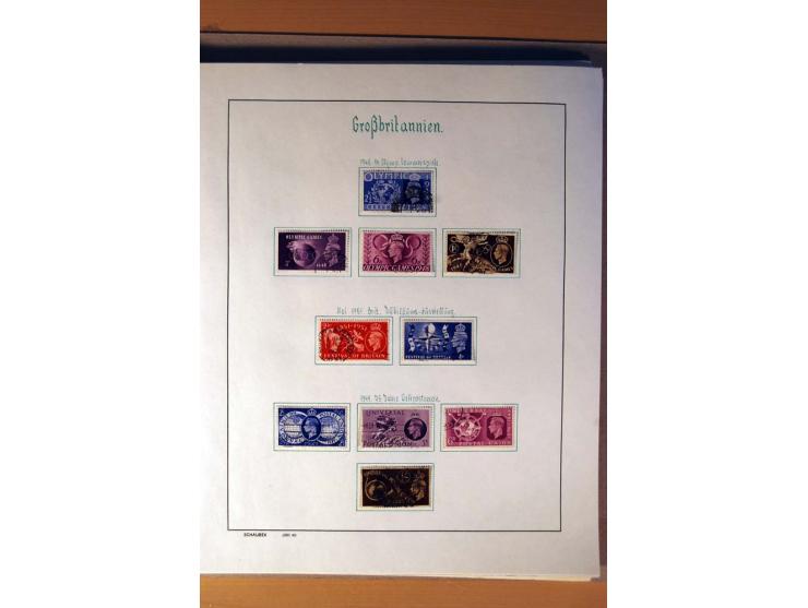 1840/1974, sehr schöne gestempelte Sammlung, differenziert nach Farben, Zähnungen und Platten, dabei viele bessere Werte z.B.