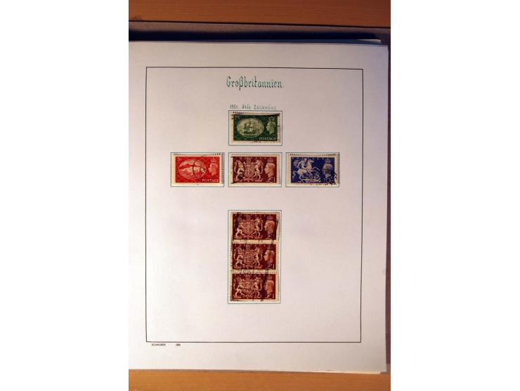 1840/1974, sehr schöne gestempelte Sammlung, differenziert nach Farben, Zähnungen und Platten, dabei viele bessere Werte z.B.