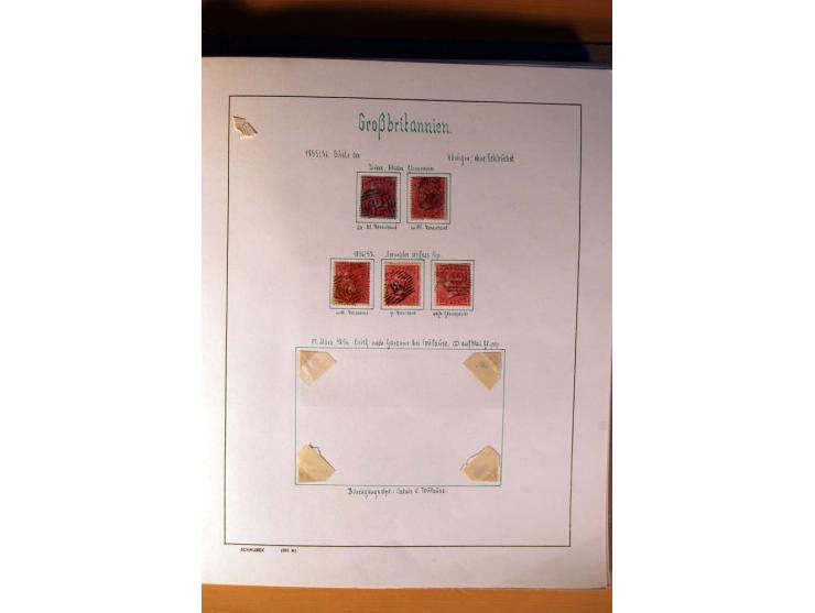 1840/1974, sehr schöne gestempelte Sammlung, differenziert nach Farben, Zähnungen und Platten, dabei viele bessere Werte z.B.