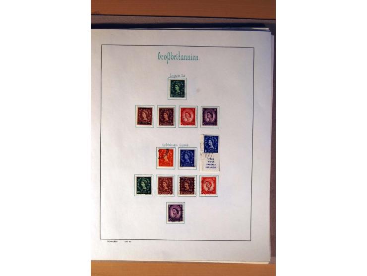 1840/1974, sehr schöne gestempelte Sammlung, differenziert nach Farben, Zähnungen und Platten, dabei viele bessere Werte z.B.