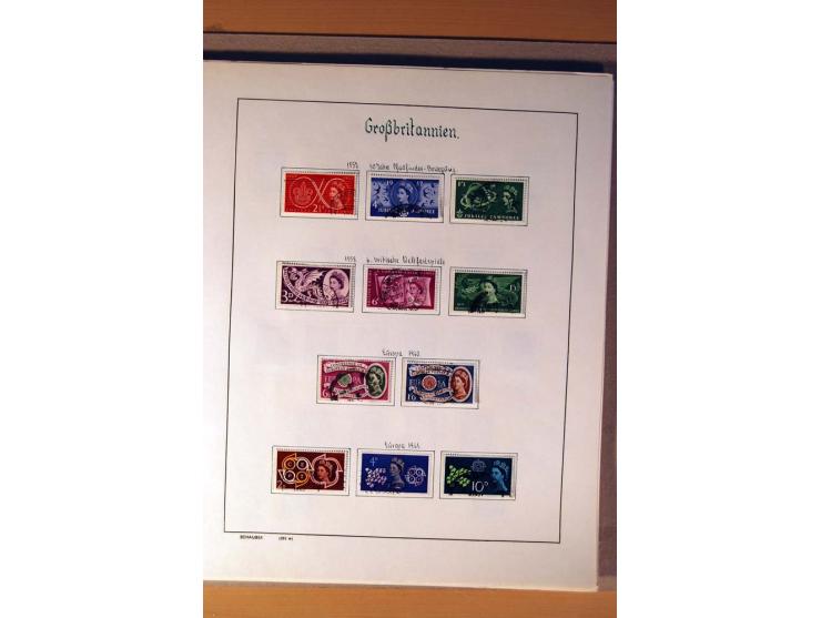 1840/1974, sehr schöne gestempelte Sammlung, differenziert nach Farben, Zähnungen und Platten, dabei viele bessere Werte z.B.