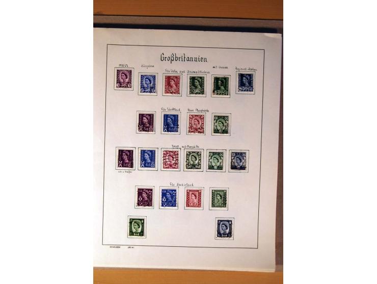 1840/1974, sehr schöne gestempelte Sammlung, differenziert nach Farben, Zähnungen und Platten, dabei viele bessere Werte z.B.