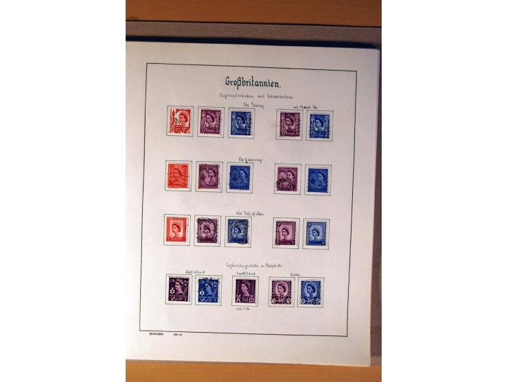 1840/1974, sehr schöne gestempelte Sammlung, differenziert nach Farben, Zähnungen und Platten, dabei viele bessere Werte z.B.