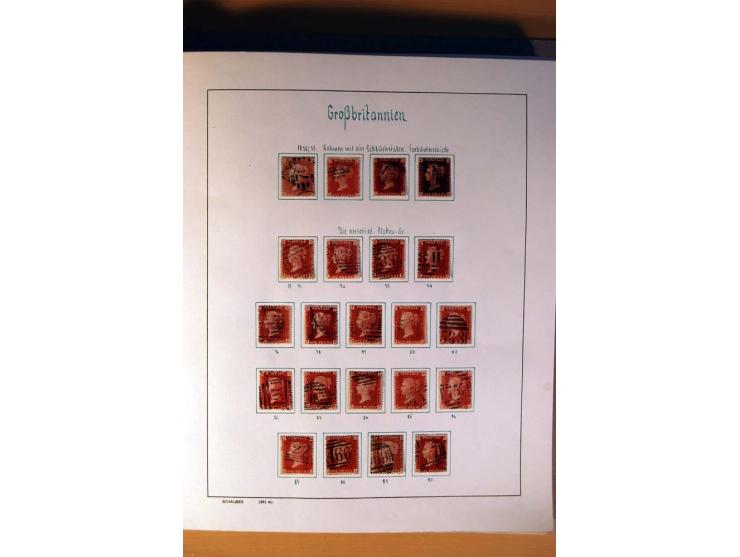 1840/1974, sehr schöne gestempelte Sammlung, differenziert nach Farben, Zähnungen und Platten, dabei viele bessere Werte z.B.