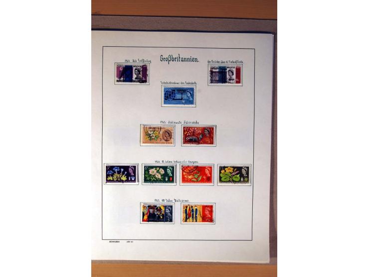 1840/1974, sehr schöne gestempelte Sammlung, differenziert nach Farben, Zähnungen und Platten, dabei viele bessere Werte z.B.