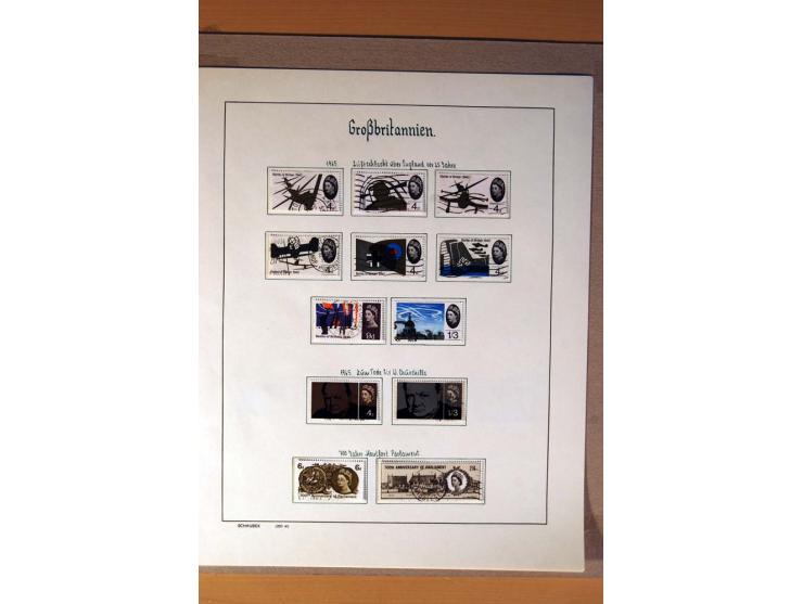 1840/1974, sehr schöne gestempelte Sammlung, differenziert nach Farben, Zähnungen und Platten, dabei viele bessere Werte z.B.