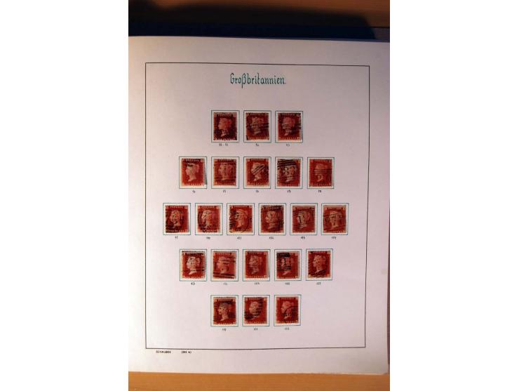 1840/1974, sehr schöne gestempelte Sammlung, differenziert nach Farben, Zähnungen und Platten, dabei viele bessere Werte z.B.