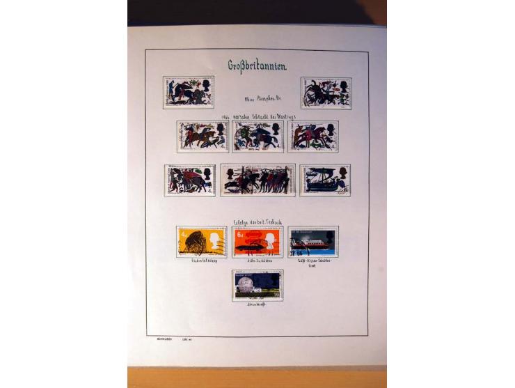 1840/1974, sehr schöne gestempelte Sammlung, differenziert nach Farben, Zähnungen und Platten, dabei viele bessere Werte z.B.