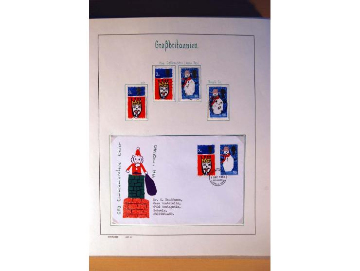 1840/1974, sehr schöne gestempelte Sammlung, differenziert nach Farben, Zähnungen und Platten, dabei viele bessere Werte z.B.