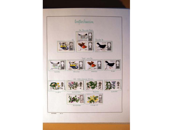 1840/1974, sehr schöne gestempelte Sammlung, differenziert nach Farben, Zähnungen und Platten, dabei viele bessere Werte z.B.