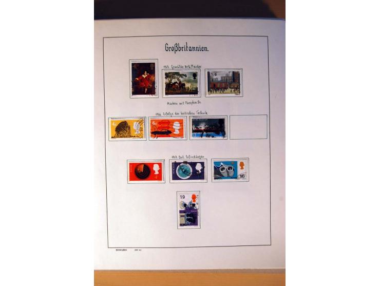 1840/1974, sehr schöne gestempelte Sammlung, differenziert nach Farben, Zähnungen und Platten, dabei viele bessere Werte z.B.