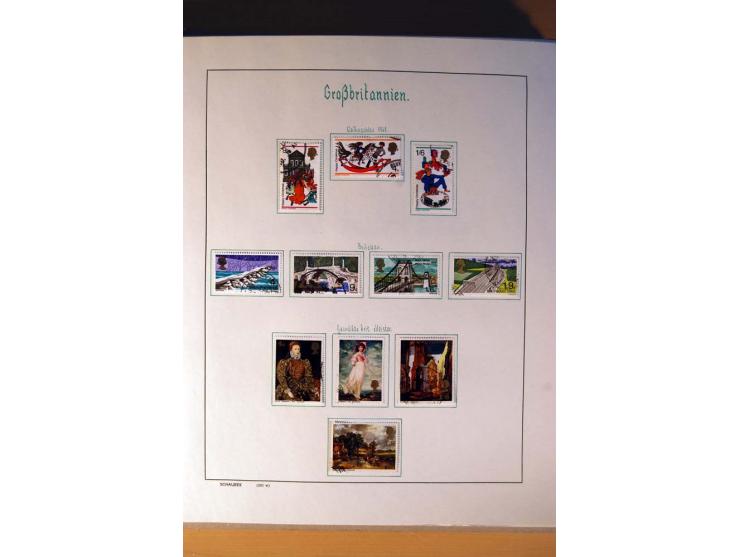 1840/1974, sehr schöne gestempelte Sammlung, differenziert nach Farben, Zähnungen und Platten, dabei viele bessere Werte z.B.