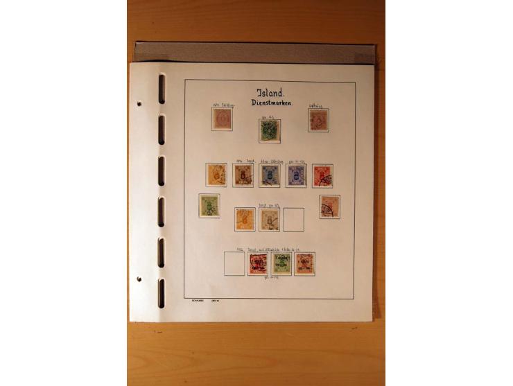 1873/1976, gestempelte und weitgehend kpl. Sammlung mit Dienst und kleinem Teil Nummernstempel; meist gute Erhaltung