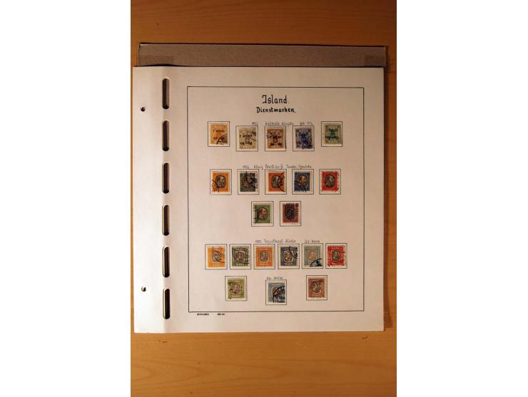 1873/1976, gestempelte und weitgehend kpl. Sammlung mit Dienst und kleinem Teil Nummernstempel; meist gute Erhaltung