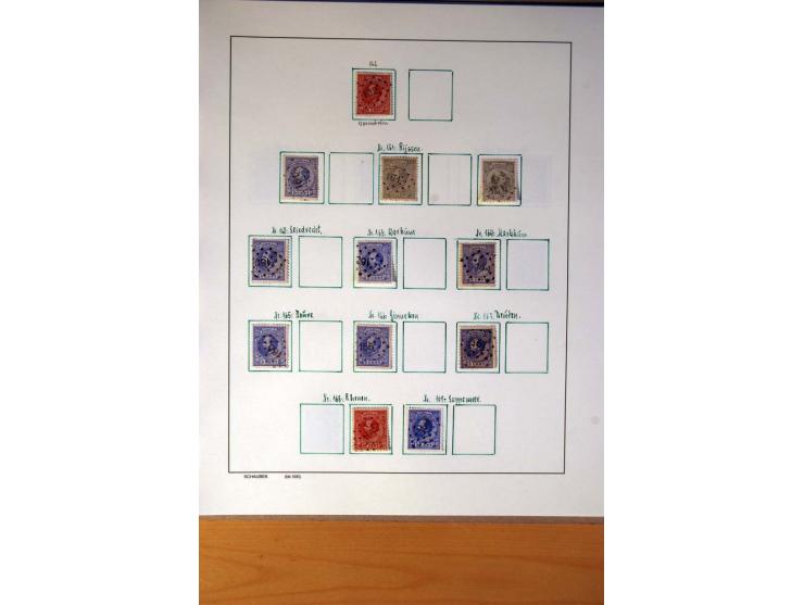 1852/1977, vorwiegend gestempelte Sammlung mit vielen besseren Werten, dabei Mi.-Nr. 1-3, 4-6, 7-12, 66, 81-92, 99,100 und 12