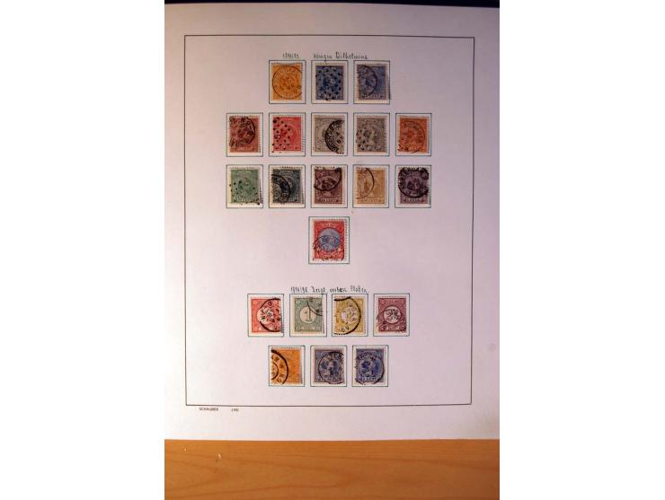 1852/1977, vorwiegend gestempelte Sammlung mit vielen besseren Werten, dabei Mi.-Nr. 1-3, 4-6, 7-12, 66, 81-92, 99,100 und 12