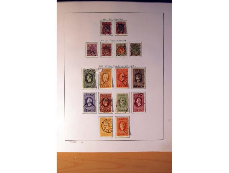 1852/1977, vorwiegend gestempelte Sammlung mit vielen besseren Werten, dabei Mi.-Nr. 1-3, 4-6, 7-12, 66, 81-92, 99,100 und 12
