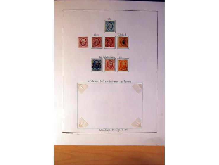 1852/1977, vorwiegend gestempelte Sammlung mit vielen besseren Werten, dabei Mi.-Nr. 1-3, 4-6, 7-12, 66, 81-92, 99,100 und 12