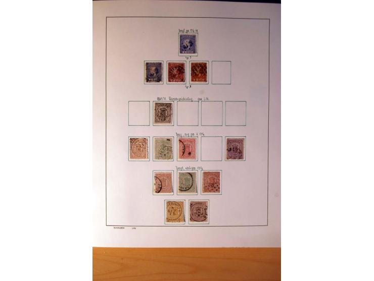 1852/1977, vorwiegend gestempelte Sammlung mit vielen besseren Werten, dabei Mi.-Nr. 1-3, 4-6, 7-12, 66, 81-92, 99,100 und 12