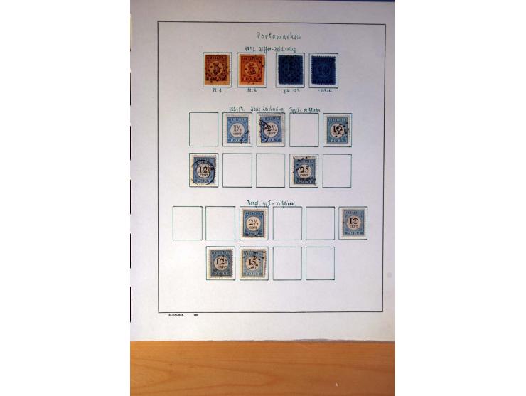 1852/1977, vorwiegend gestempelte Sammlung mit vielen besseren Werten, dabei Mi.-Nr. 1-3, 4-6, 7-12, 66, 81-92, 99,100 und 12