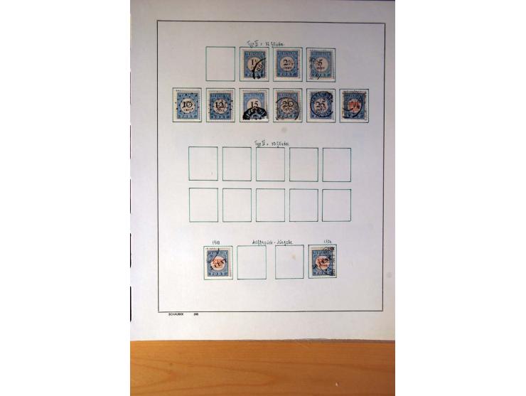 1852/1977, vorwiegend gestempelte Sammlung mit vielen besseren Werten, dabei Mi.-Nr. 1-3, 4-6, 7-12, 66, 81-92, 99,100 und 12