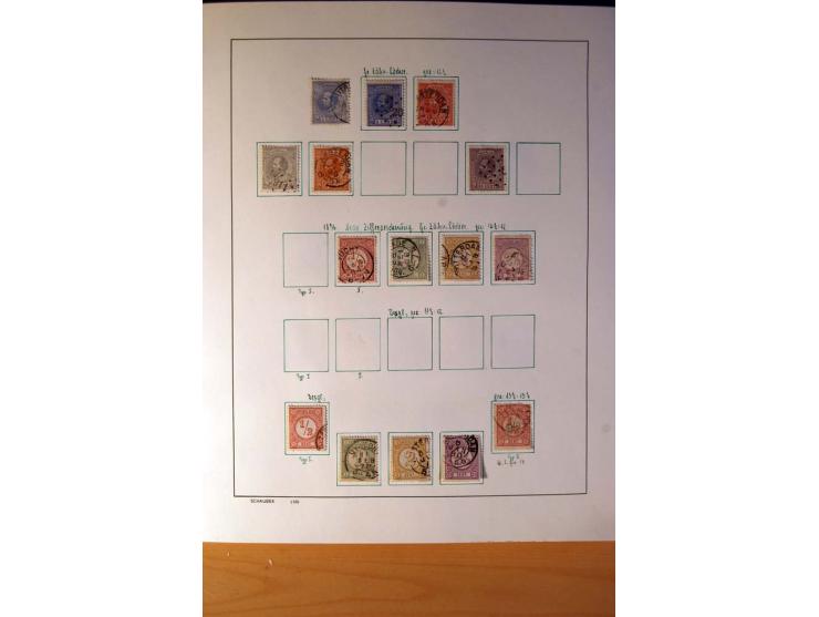 1852/1977, vorwiegend gestempelte Sammlung mit vielen besseren Werten, dabei Mi.-Nr. 1-3, 4-6, 7-12, 66, 81-92, 99,100 und 12