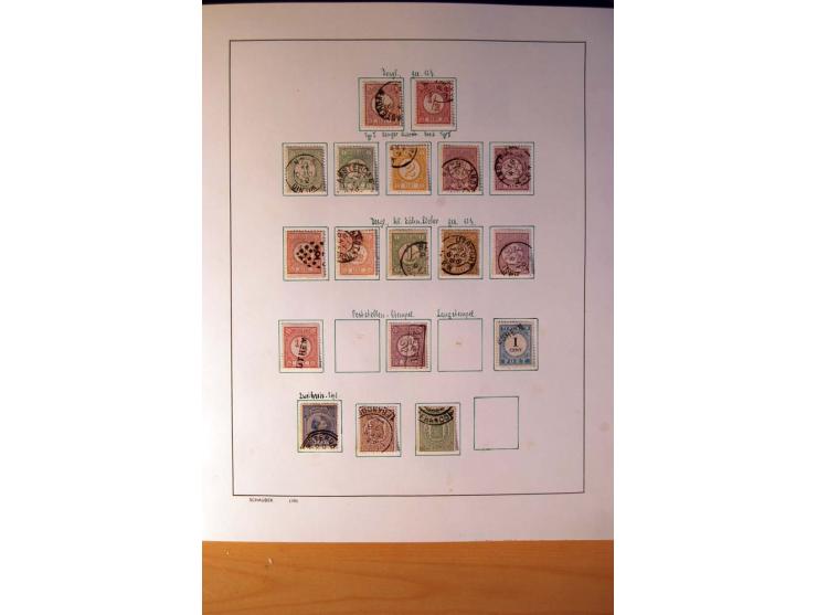 1852/1977, vorwiegend gestempelte Sammlung mit vielen besseren Werten, dabei Mi.-Nr. 1-3, 4-6, 7-12, 66, 81-92, 99,100 und 12