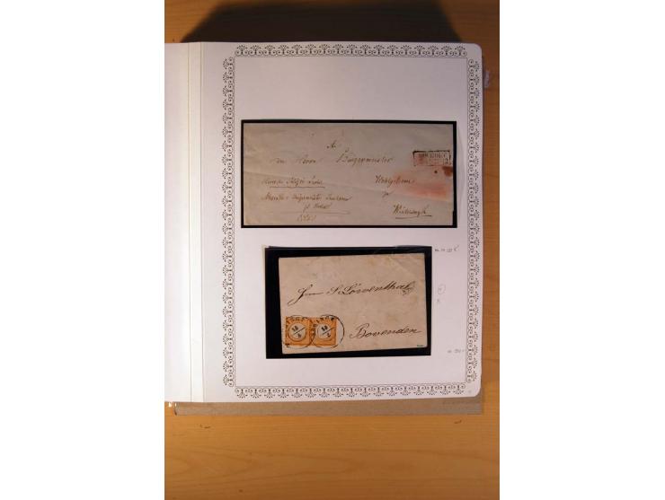 1872/75, BRUSTSCHILDE, ungebrauchter, teils postfrischer und gestempelter umfangreicher Sammlungsbestand, aufgelockert durch 