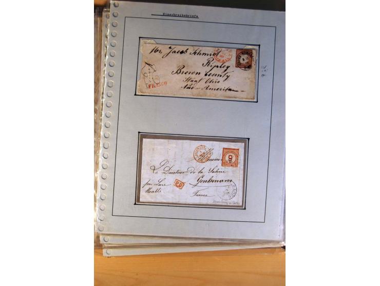 1872/75, BRUSTSCHILDE, ungebrauchter, teils postfrischer und gestempelter umfangreicher Sammlungsbestand, aufgelockert durch 