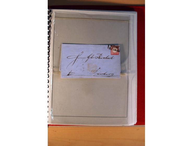 1872/75, BRUSTSCHILDE, ungebrauchter, teils postfrischer und gestempelter umfangreicher Sammlungsbestand, aufgelockert durch 