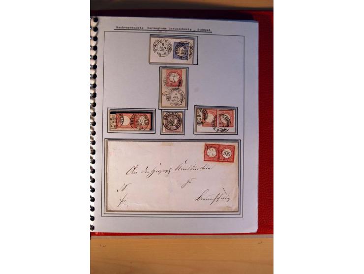 1872/75, BRUSTSCHILDE, ungebrauchter, teils postfrischer und gestempelter umfangreicher Sammlungsbestand, aufgelockert durch 