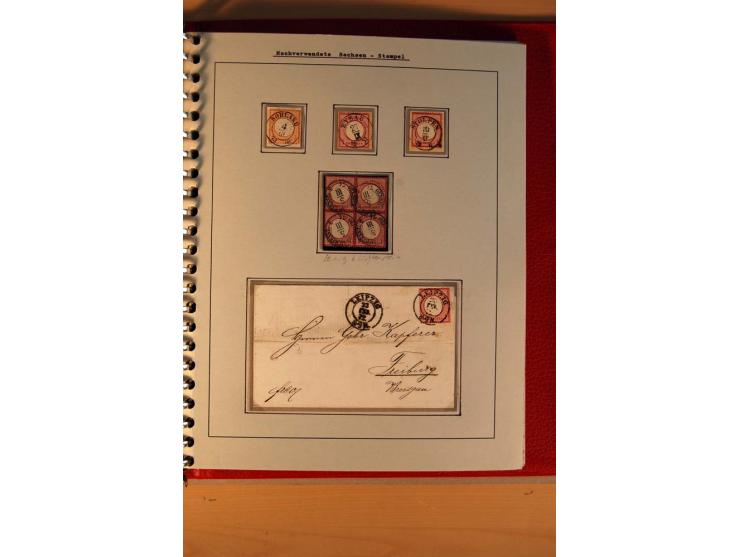 1872/75, BRUSTSCHILDE, ungebrauchter, teils postfrischer und gestempelter umfangreicher Sammlungsbestand, aufgelockert durch 