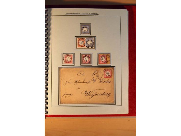 1872/75, BRUSTSCHILDE, ungebrauchter, teils postfrischer und gestempelter umfangreicher Sammlungsbestand, aufgelockert durch 