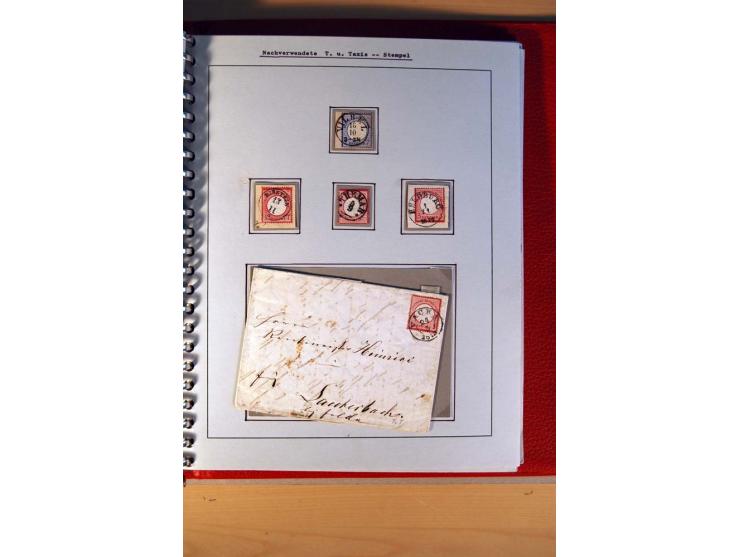 1872/75, BRUSTSCHILDE, ungebrauchter, teils postfrischer und gestempelter umfangreicher Sammlungsbestand, aufgelockert durch 