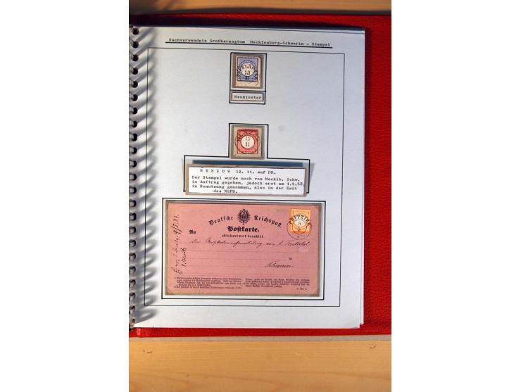 1872/75, BRUSTSCHILDE, ungebrauchter, teils postfrischer und gestempelter umfangreicher Sammlungsbestand, aufgelockert durch 