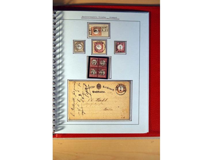 1872/75, BRUSTSCHILDE, ungebrauchter, teils postfrischer und gestempelter umfangreicher Sammlungsbestand, aufgelockert durch 