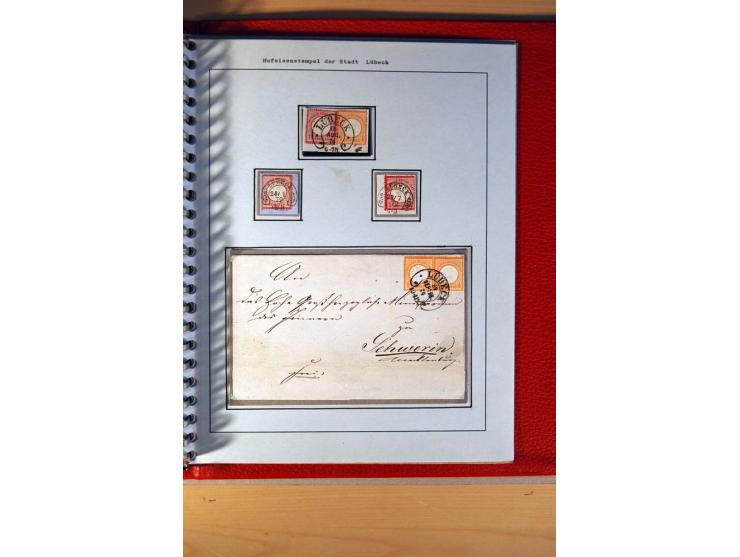 1872/75, BRUSTSCHILDE, ungebrauchter, teils postfrischer und gestempelter umfangreicher Sammlungsbestand, aufgelockert durch 