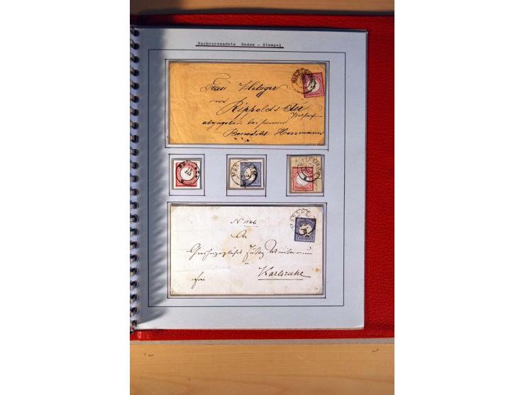 1872/75, BRUSTSCHILDE, ungebrauchter, teils postfrischer und gestempelter umfangreicher Sammlungsbestand, aufgelockert durch 