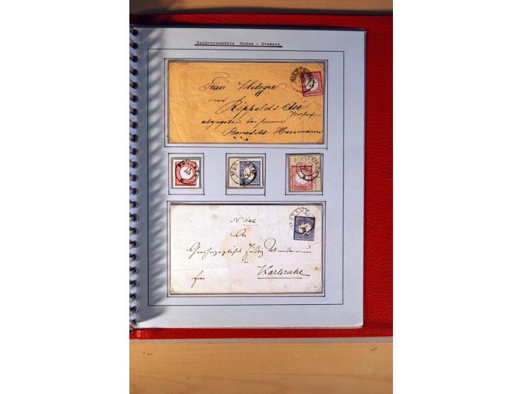 1872/75, BRUSTSCHILDE, ungebrauchter, teils postfrischer und gestempelter umfangreicher Sammlungsbestand, aufgelockert durch 