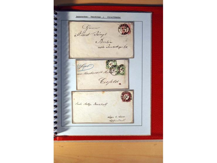 1872/75, BRUSTSCHILDE, ungebrauchter, teils postfrischer und gestempelter umfangreicher Sammlungsbestand, aufgelockert durch 