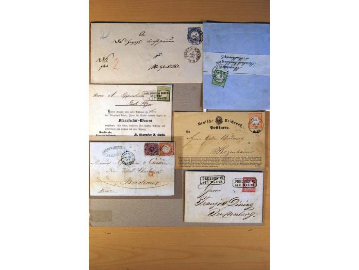 1872/75, BRUSTSCHILDE, ungebrauchter, teils postfrischer und gestempelter umfangreicher Sammlungsbestand, aufgelockert durch 