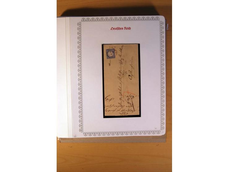 1872/75, BRUSTSCHILDE, ungebrauchter, teils postfrischer und gestempelter umfangreicher Sammlungsbestand, aufgelockert durch 