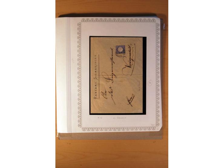 1872/75, BRUSTSCHILDE, ungebrauchter, teils postfrischer und gestempelter umfangreicher Sammlungsbestand, aufgelockert durch 
