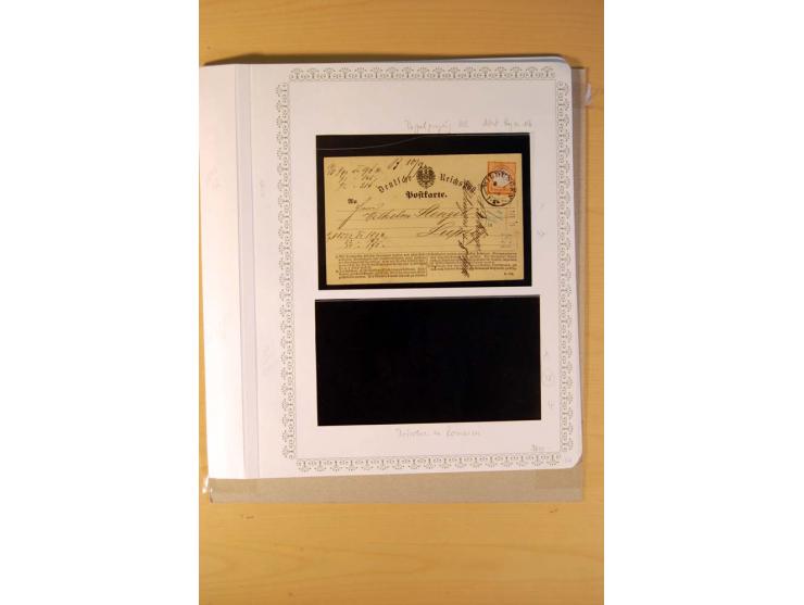 1872/75, BRUSTSCHILDE, ungebrauchter, teils postfrischer und gestempelter umfangreicher Sammlungsbestand, aufgelockert durch 