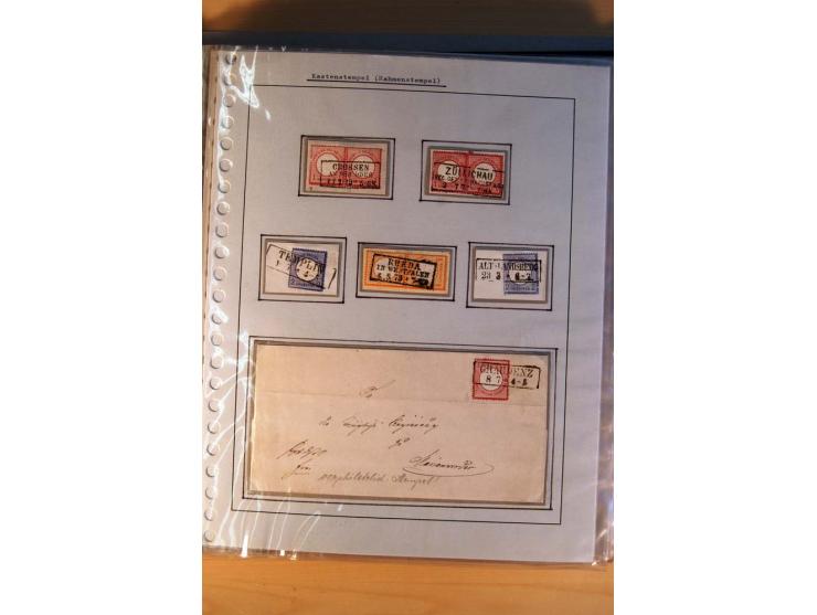 1872/75, BRUSTSCHILDE, ungebrauchter, teils postfrischer und gestempelter umfangreicher Sammlungsbestand, aufgelockert durch 