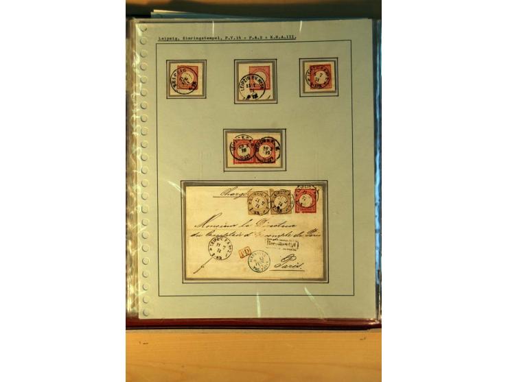 1872/75, BRUSTSCHILDE, ungebrauchter, teils postfrischer und gestempelter umfangreicher Sammlungsbestand, aufgelockert durch 