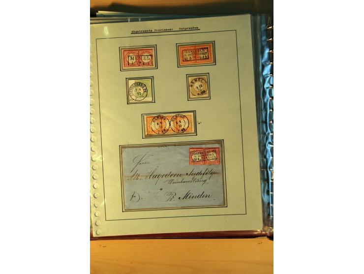1872/75, BRUSTSCHILDE, ungebrauchter, teils postfrischer und gestempelter umfangreicher Sammlungsbestand, aufgelockert durch 