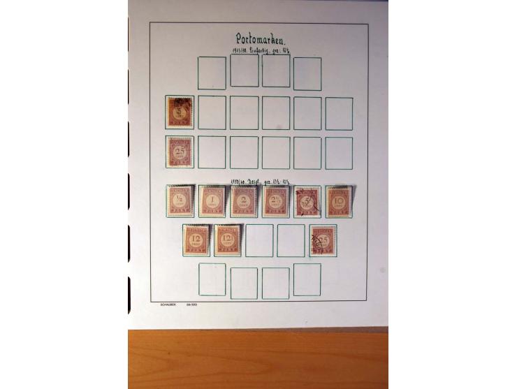 1873/1975, ungebrauchte, postfrische und gestempelte Sammlung, teils in beiden Erhaltungen mit einigen besseren im Schaubek-A