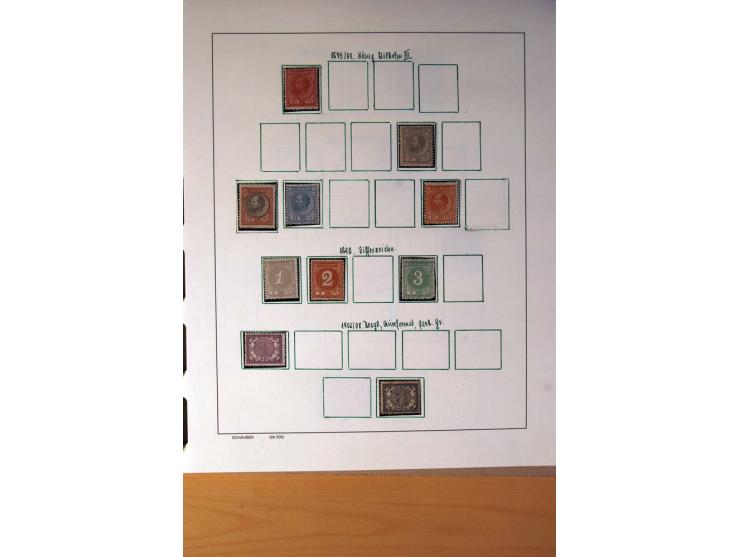 1873/1975, ungebrauchte, postfrische und gestempelte Sammlung, teils in beiden Erhaltungen mit einigen besseren im Schaubek-A